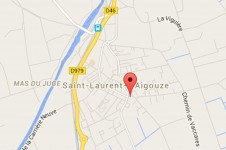 Plan d'accès à l'auberge de Camargue LA TABLE A RALLONGE à Saint Laurent d'AIGOUZE